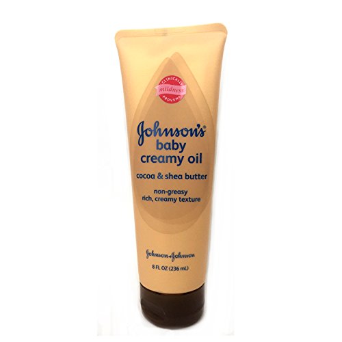 Johnson's Baby Creamy Oil, Cocoa & Shea Butter, 8 oz